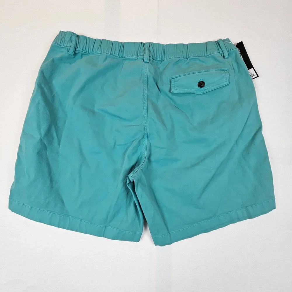 Bearbottom Stretch Shorts Marine Teal Blue Mens XL 7 Inch Inseam NWT